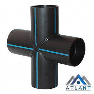 Крестовина равнопроходная D-160 мм ПЭ 100 (ПНД) SDR 17