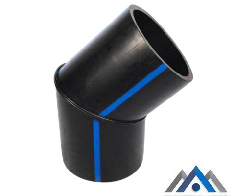 Отвод сварной 1-45° 2-х сегментный D-630 мм ПЭ 100 (ПНД) SDR 17